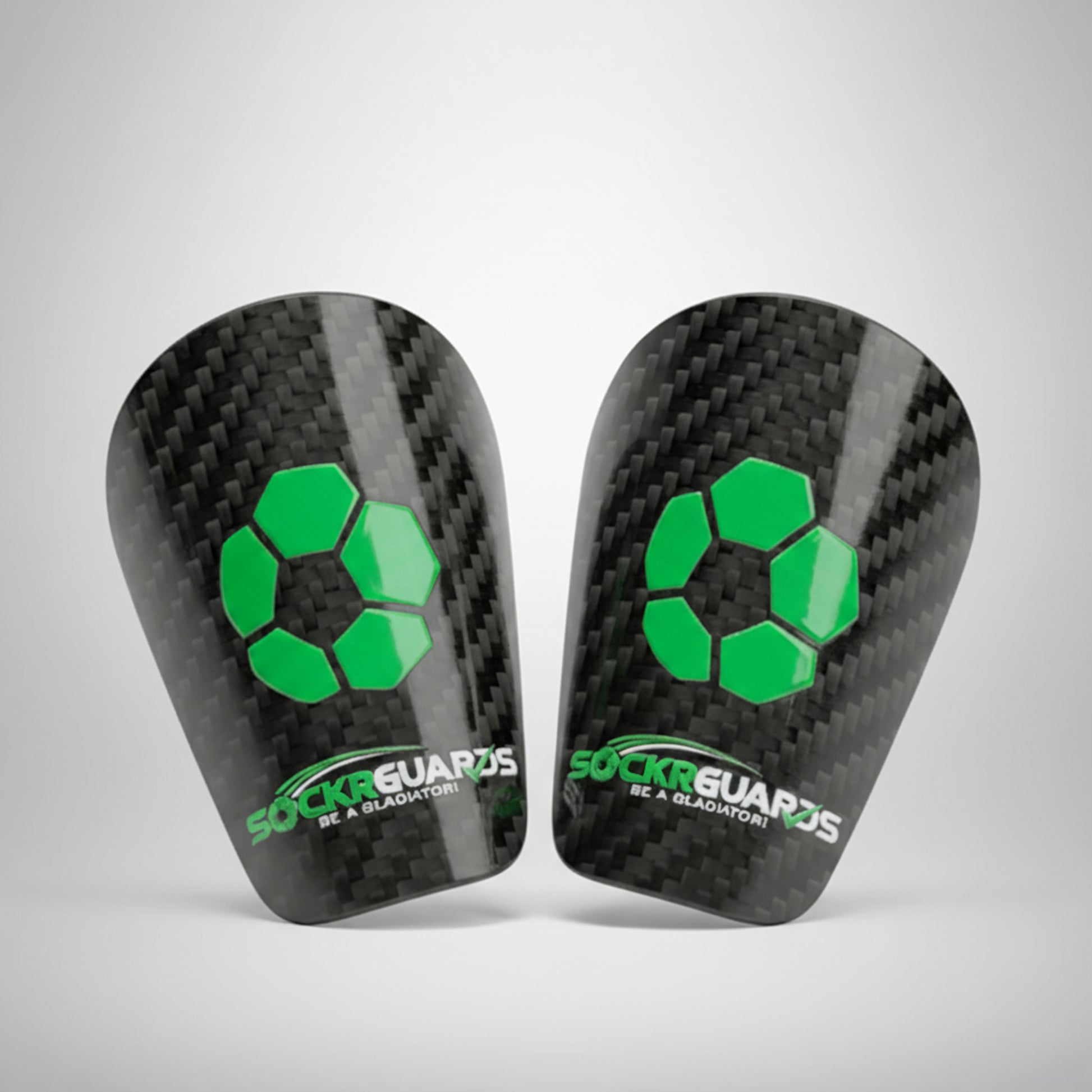 lichte carbon scheenbeschermers van Sockrguards