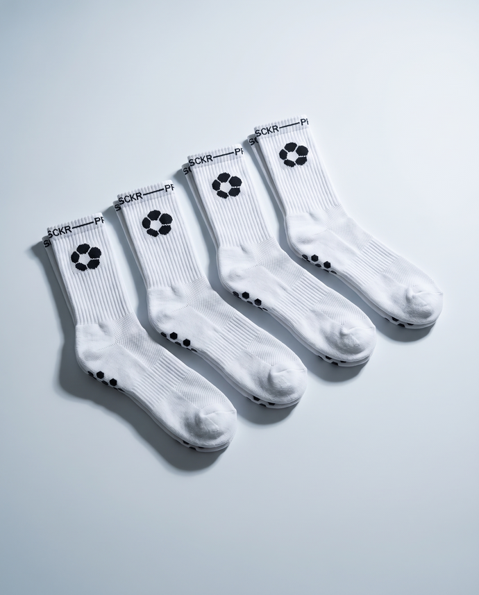 Gripsokken Voetbal 4-Pack